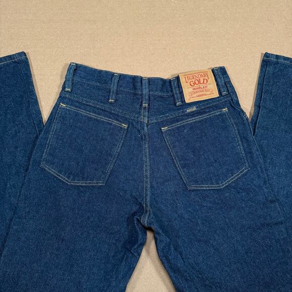 Vintage Rustler Legendary Gold Jeans 30x32 USA Boot Zipper Cowboy Denim 80s 90s - Picture 3 of 9